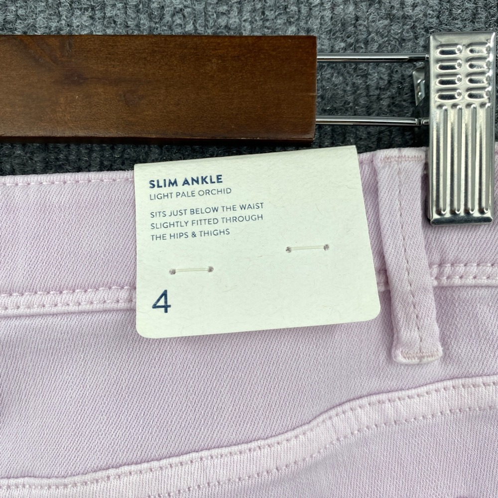 J Jill Slim Ankle Jeans Womens 4 Lilac Authentic Fit Pastel Preppy Coastal - Picture 9 of 12